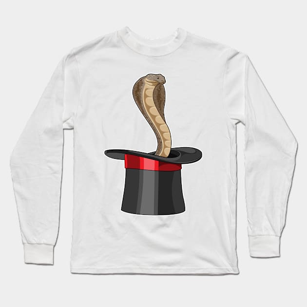 Snake Wizard Cylinder Long Sleeve T-Shirt by Markus Schnabel